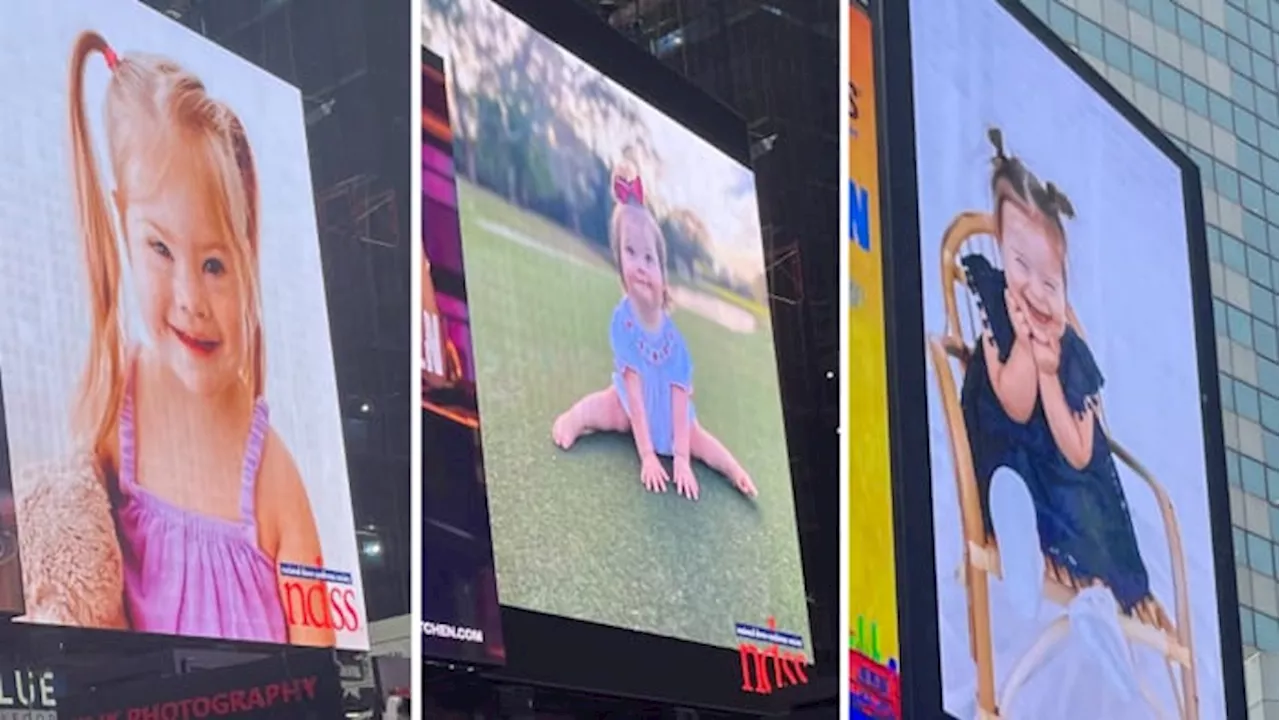 3 Jacksonville girls with Down syndrome featured in Times Square video to bring awareness, visibility