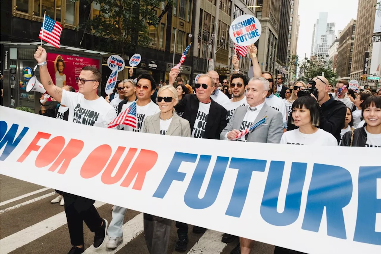 Jill Biden, Tory Burch, Michael Kors and More Attend the CFDA Fashion For Our Future March