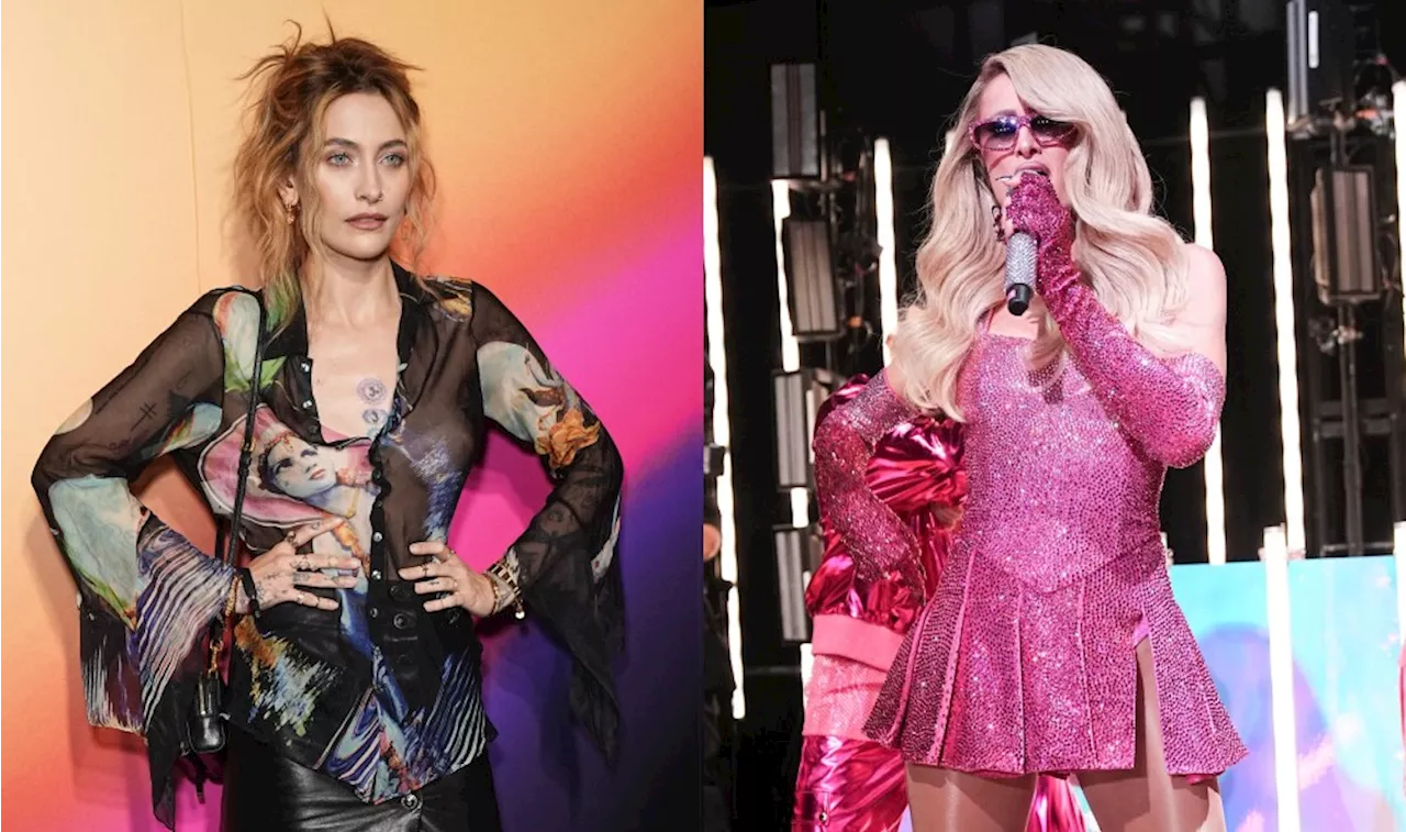 Paris Jackson Gets Graphic in ’90s-inspired Sheer Look, Paris Hilton Pops in Y2K-pink Minidress for ‘Infinite Icon’ Album Release Party During NYFW