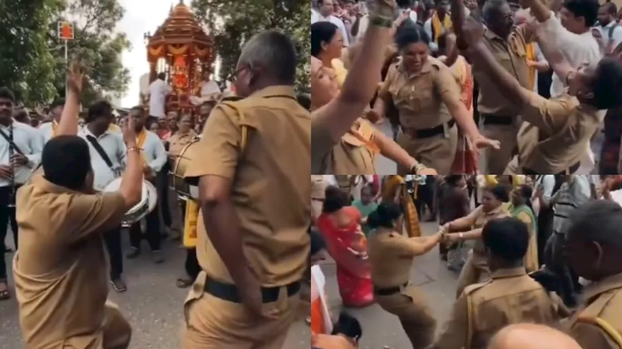 Police Dance: దేశంలో వినాయక చవితి హల్ చల్.. గణపయ్య విగ్రహాం ముందు మాస్ స్టెప్పులేసిన లేడీ పోలీసులు.. వీడియో వైరల్..