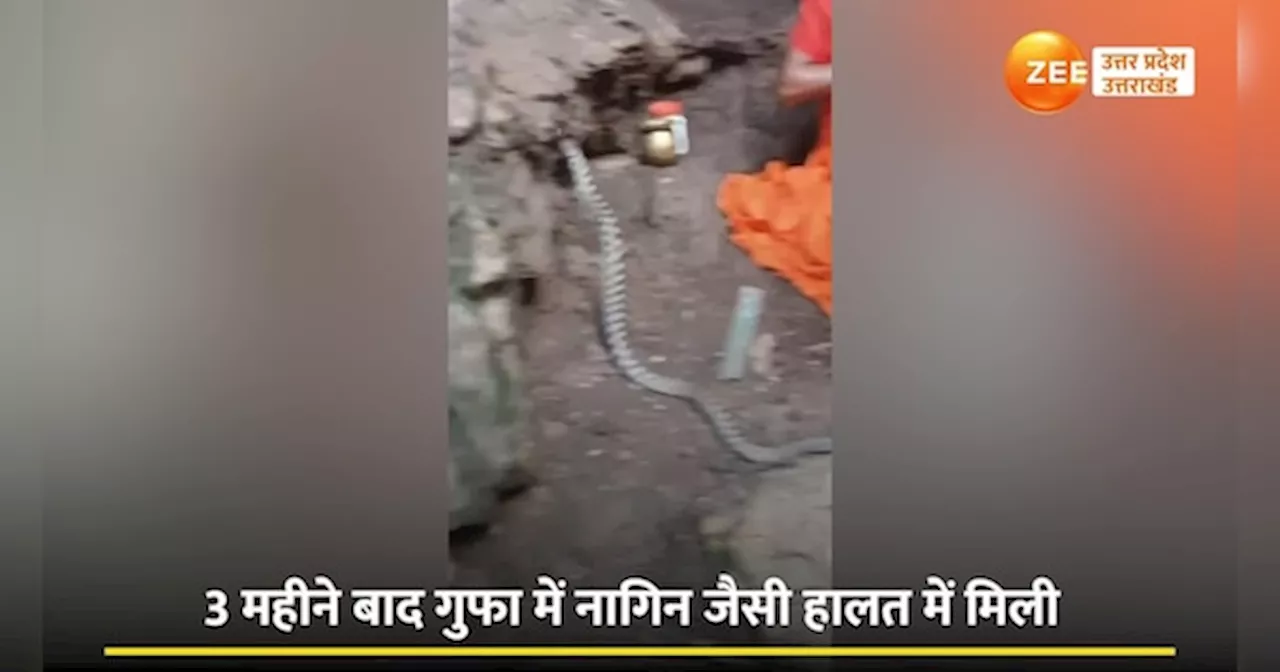 Sonbhadra video: नागिन बन गई लड़की, गुफा में सांप के साथ रहती है युवती