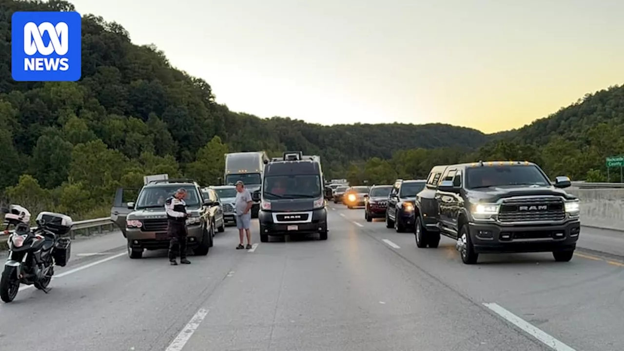 Kentucky police hunting suspect after people reportedly shot in traffic on I75 highway, south of Lexington