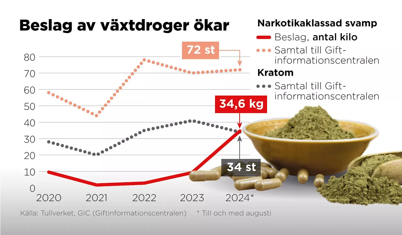 Växtdroger flödar in – Tullverket kan bara se på