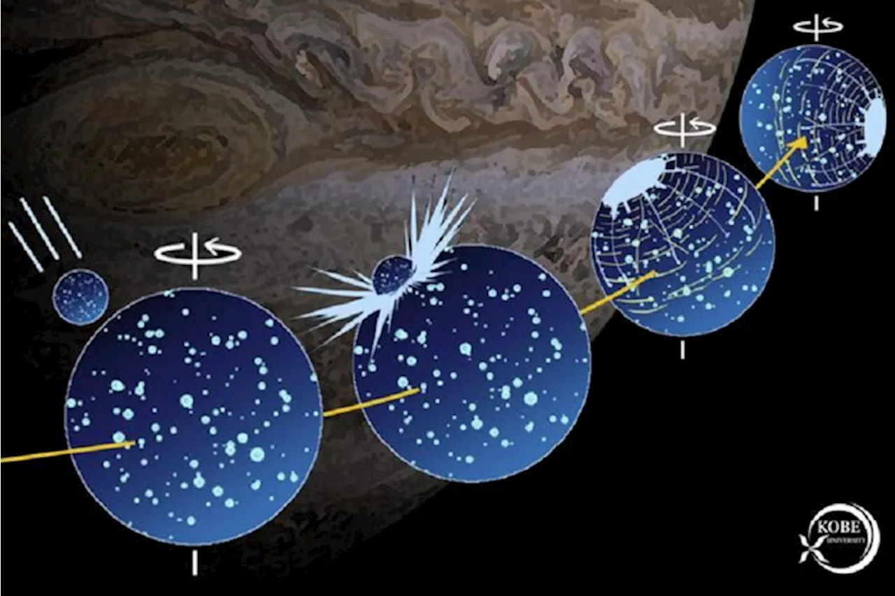 La più grande luna del Sistema Solare sconvolta un asteroide