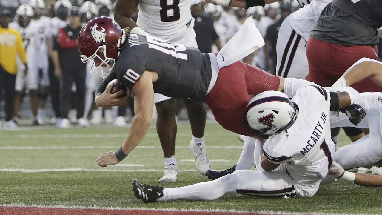 QB John Mateer runs wild as Washington State overwhelms Texas Tech in 37-16 rout