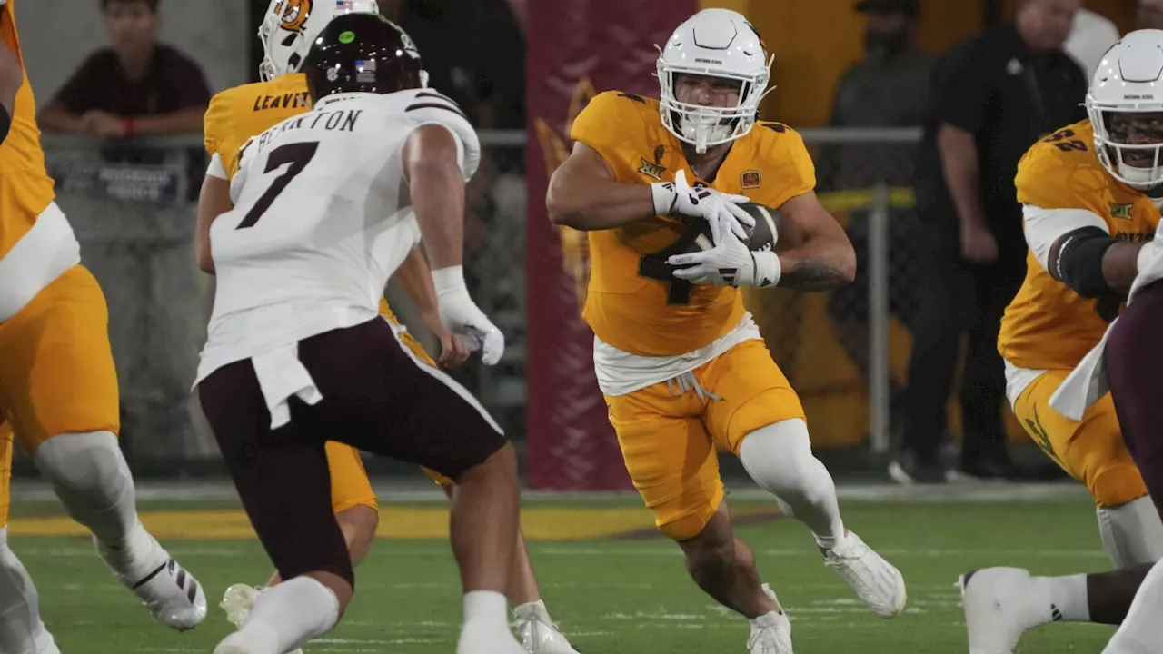 Skattebo runs for 262 yards, Arizona State hangs on for 30-23 win over Mississippi State