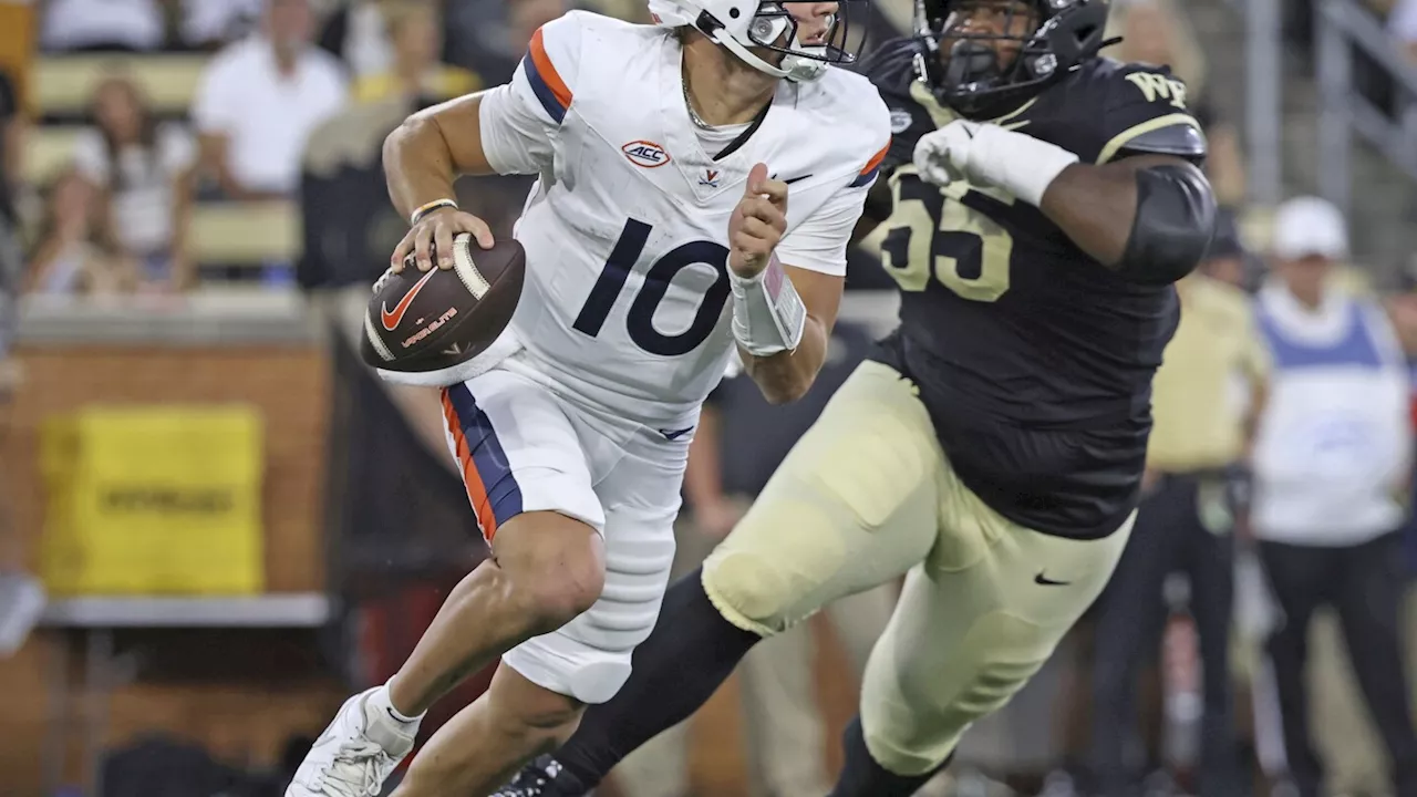 Virginia rallies past Wake Forest in 4th quarter for 31-30 win in ACC opener