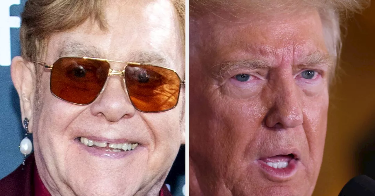 Elton John Says He's Been Friendly With Donald Trump