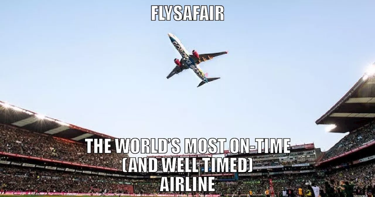 FlySafair takes jab at Emirates after epic flyover at Springboks game