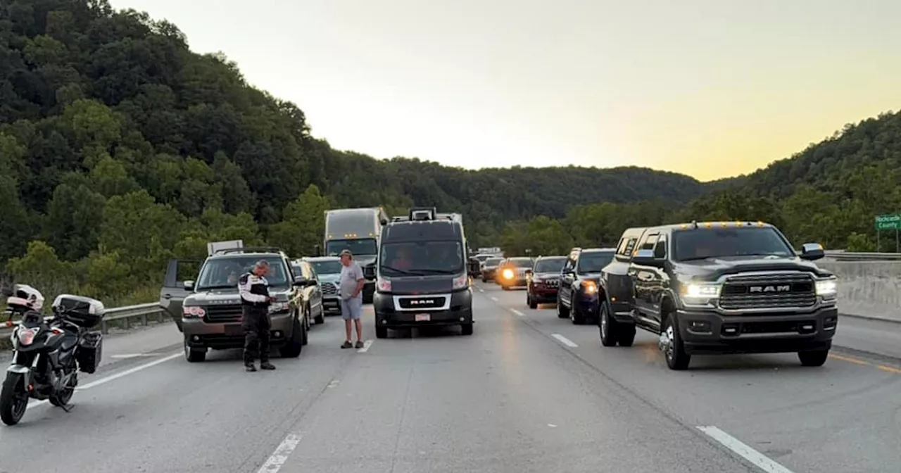 Multiple people shot along highway in Kentucky; suspect at large, authorities say