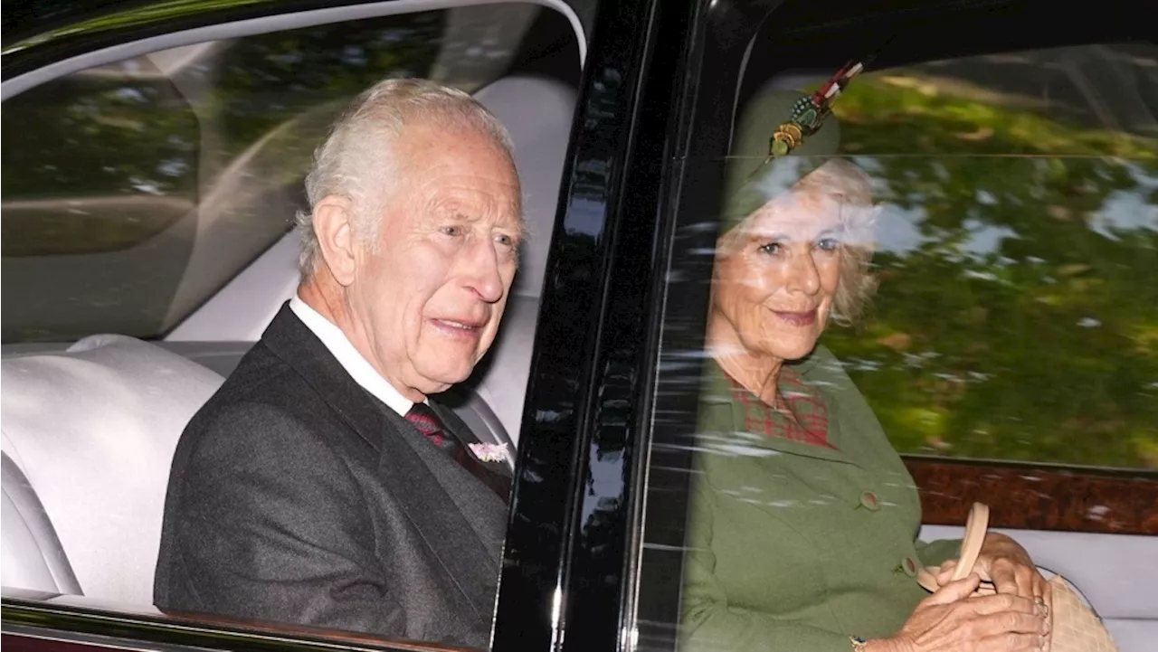 King Charles attends church prayers on the anniversary of Queen Elizabeth's death