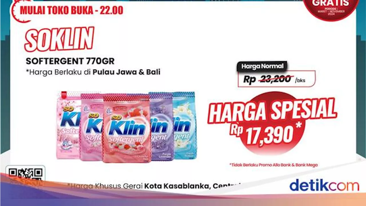 Banjir Diskon di Transmart Full Day Sale, Aneka Detergen Mulai dari Rp 12 Ribuan