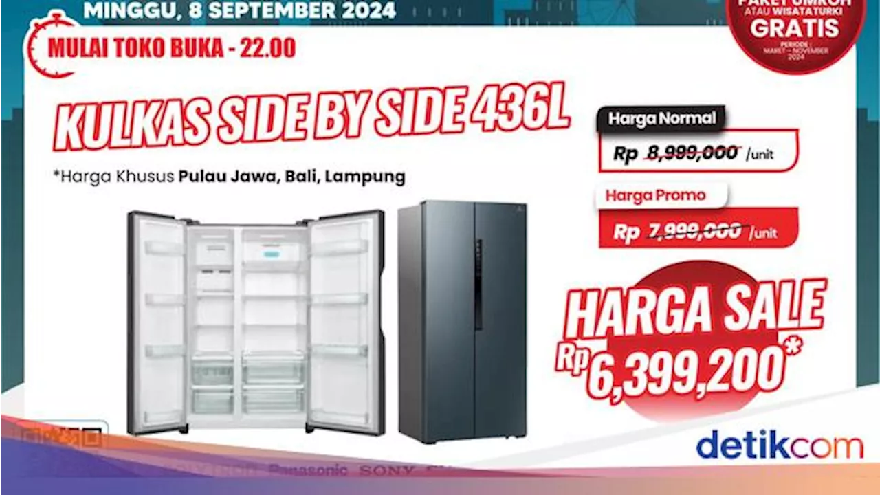 Obral Kulkas 4 Pintu di Transmart Full Day Sale, Hematnya hingga Rp 2,6 Jutaan