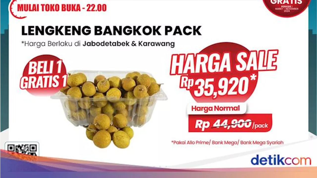 Obral Lengkeng Bangkok Murah, Cuma di Transmart Full Day Sale