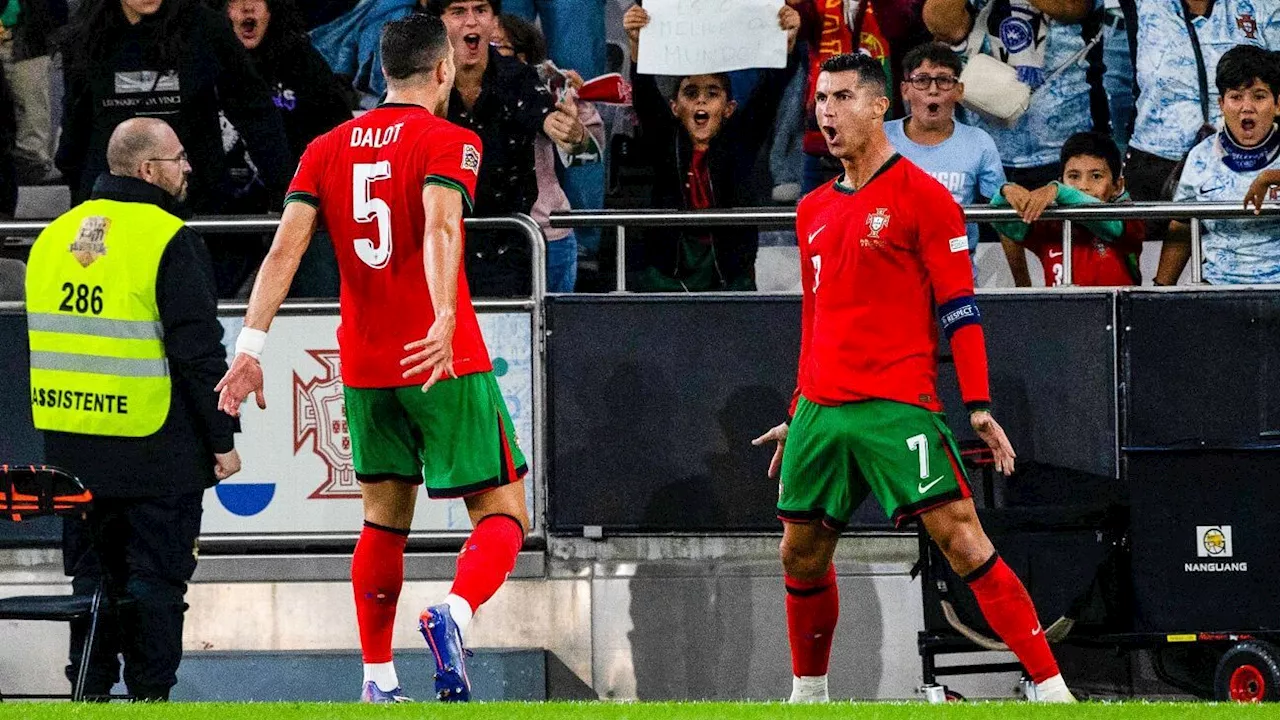 Cristiano Ronaldo marca no fim, Portugal vence Escócia e mantém os 100% na Nations League