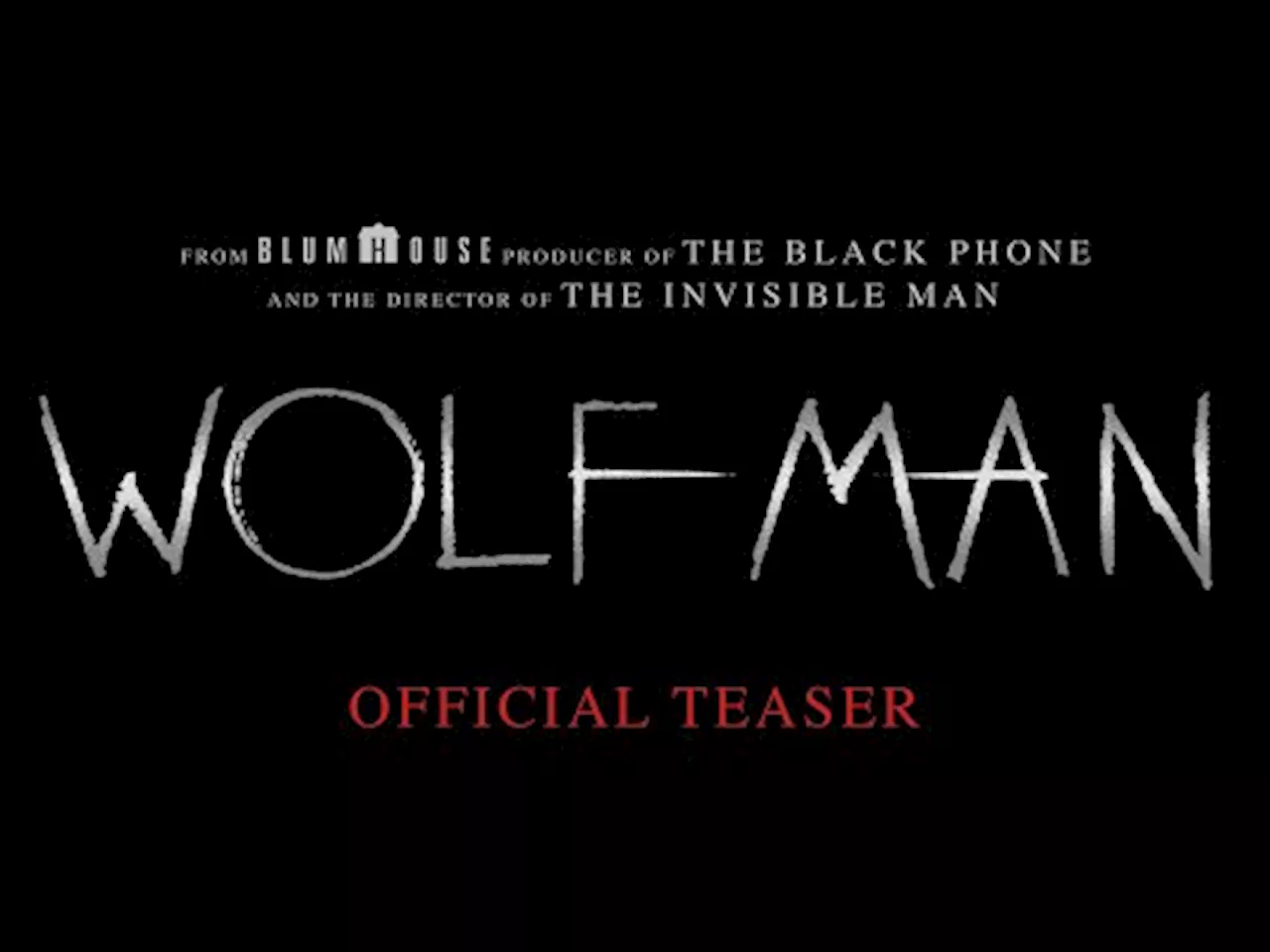 En första teaser för Wolf Man-filmen. Från Universal och Blumhouse.