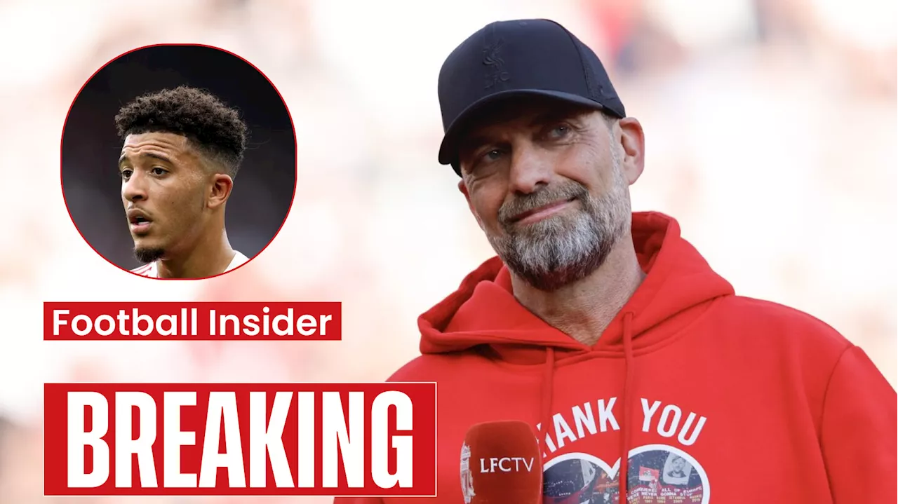 Jadon Sancho enrages Man United fans with his message to Jurgen Klopp