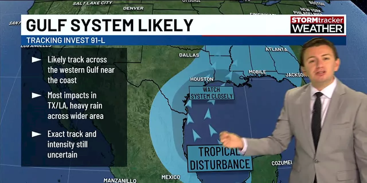 Quiet on Sunday; Eyes on potential Gulf tropical system