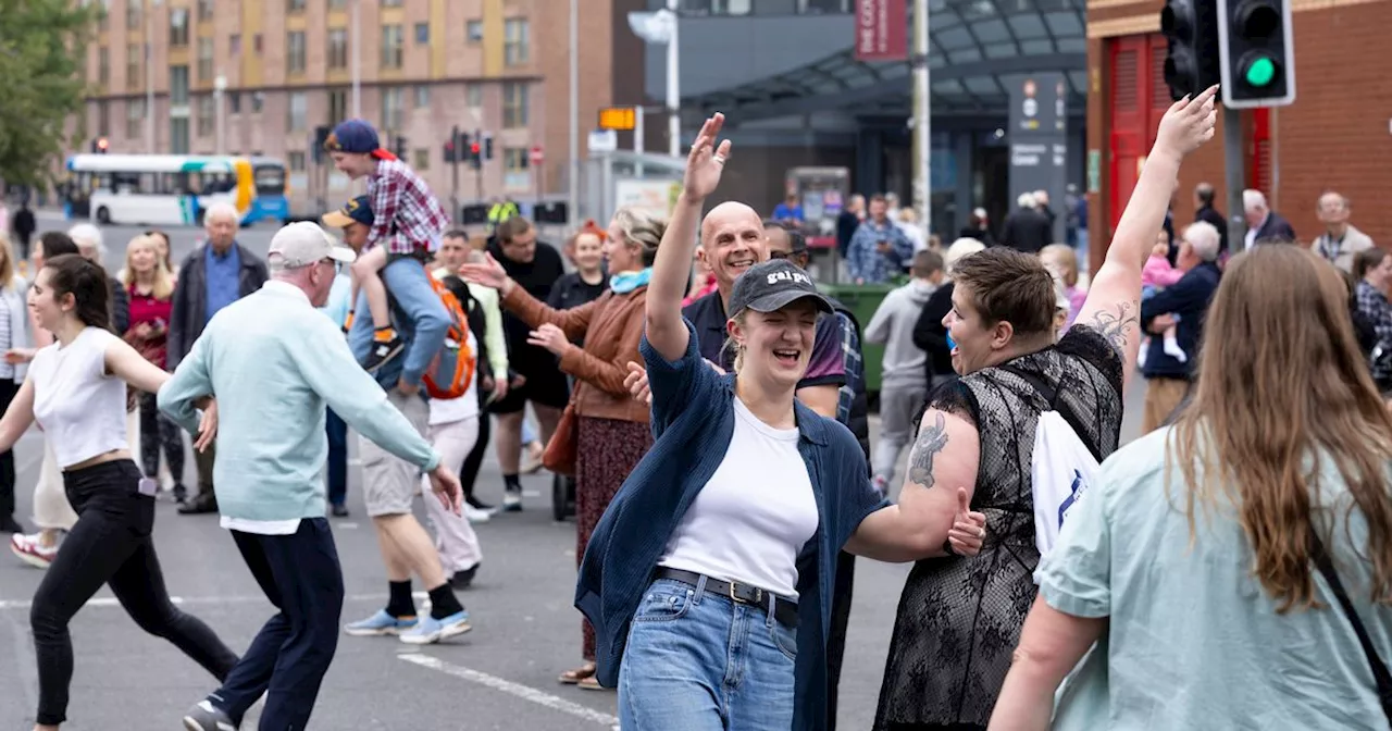 Spot yourself in the crowd during Govan-Partick footbridge opening celebrations