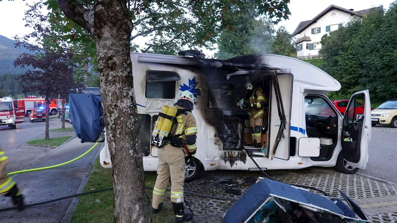 Kühlschrank in Camper explodiert – Großeinsatz in Tirol