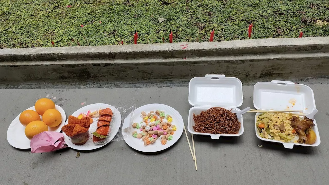 “Waste of food” — Singaporean complains that throwing away food offerings in the ghost month is treating “food like garbage”