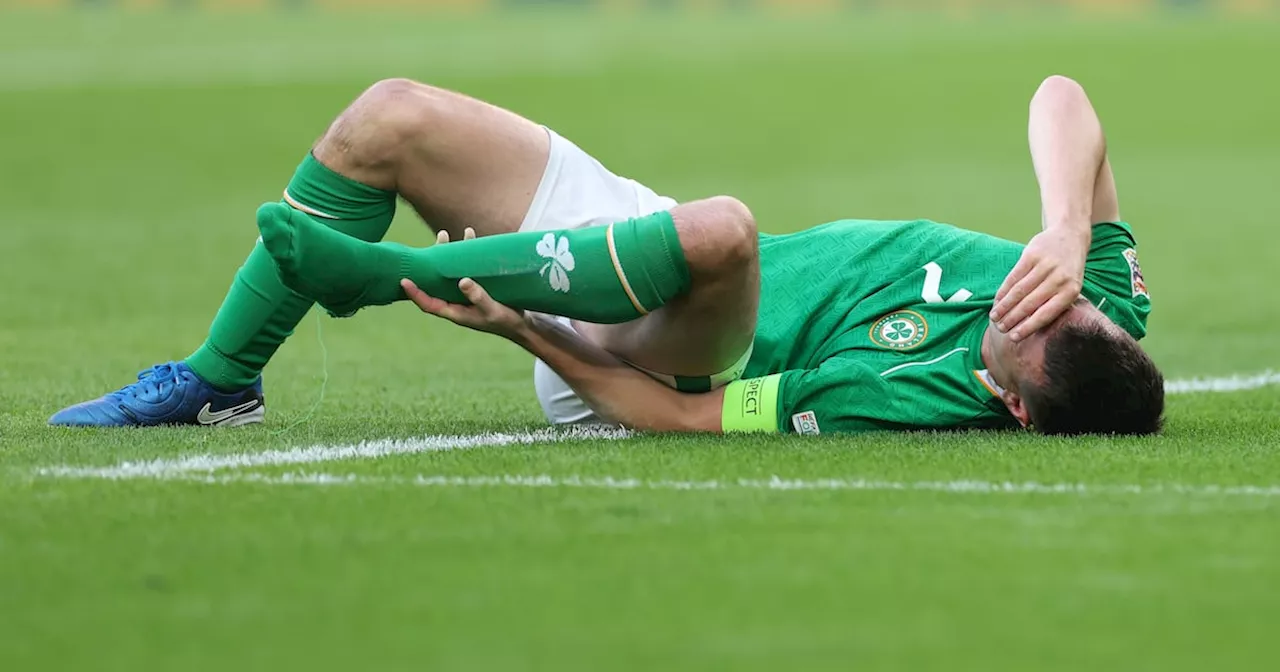 Injured Seamus Coleman replaced by Festy Ebosele for Ireland’s Nations League game against Greece