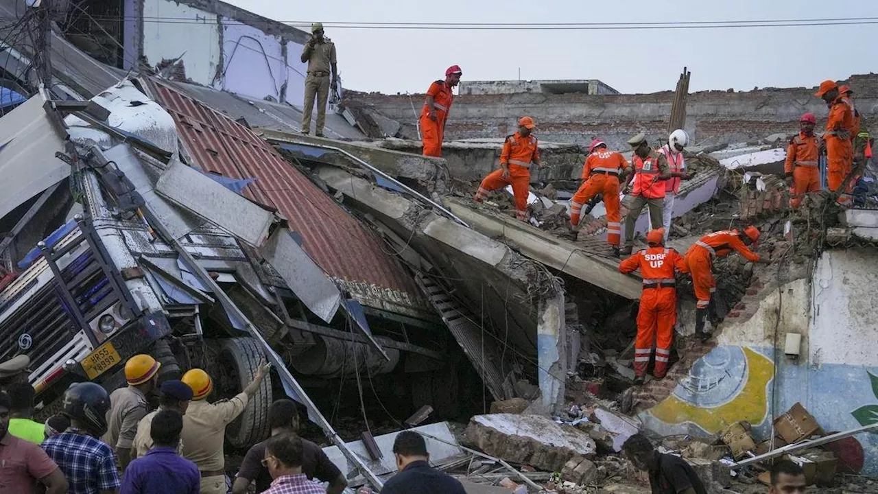 Lucknow Building Collapse: लखनऊ में ढहा तीन मंजिला कांप्लेक्स, आठ की मौत और 22 घायल; राहत कार्य जारी