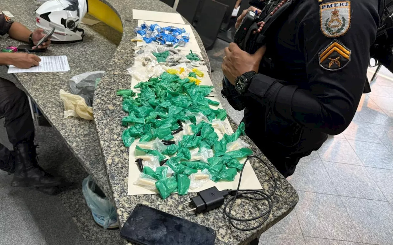 Polícia Militar prende homem com grande quantidade de drogas em Macaé