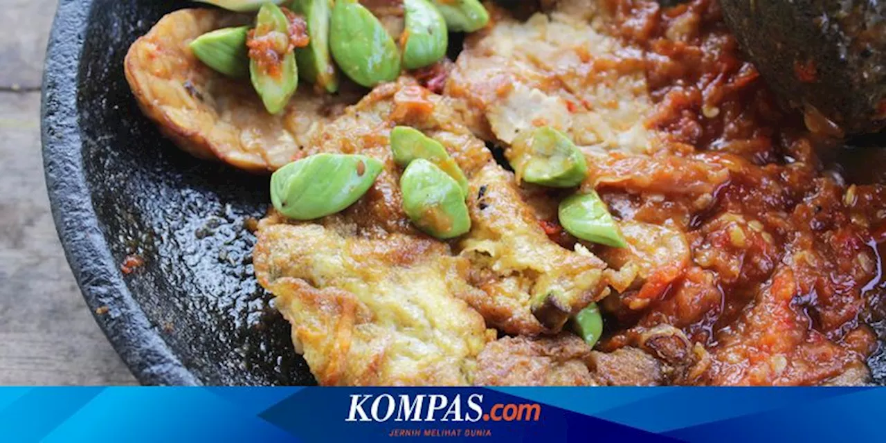 Resep Tempe Penyet Sambal Teri, Santap Bersama Petai dan Lalapan