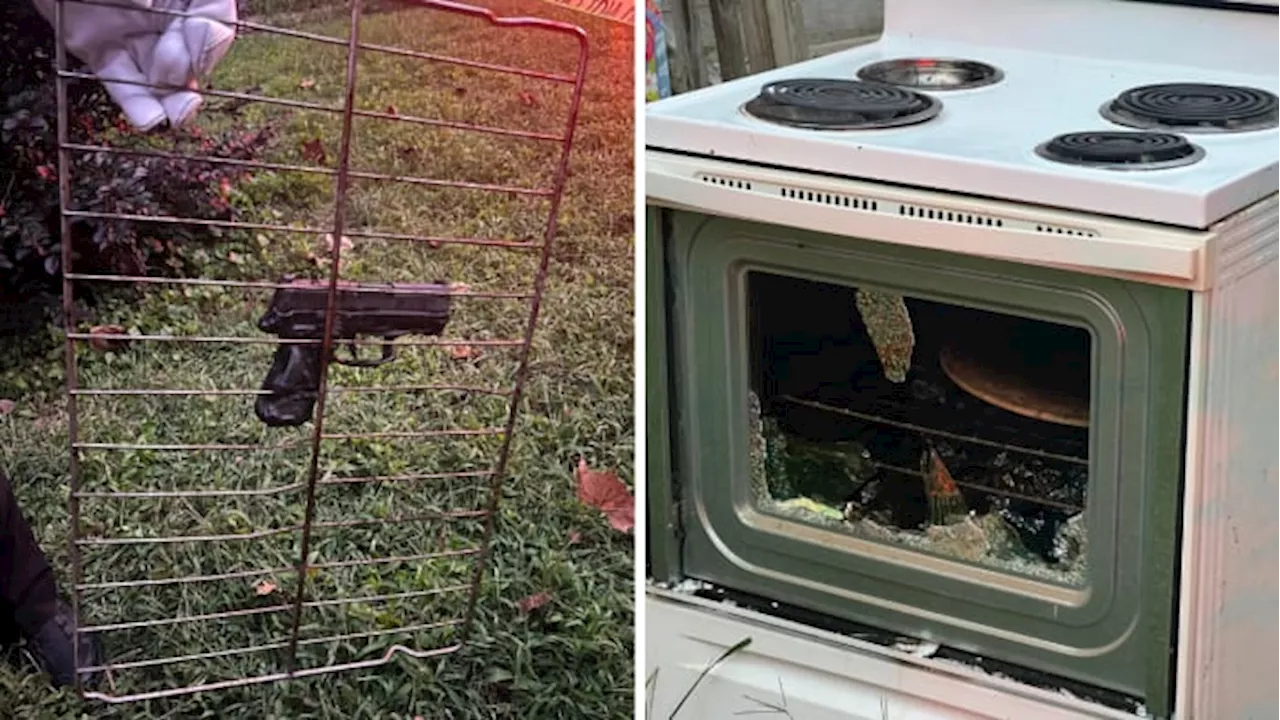 Loaded gun overheats, causing 5 rounds to go off after someone put it in oven in Virginia