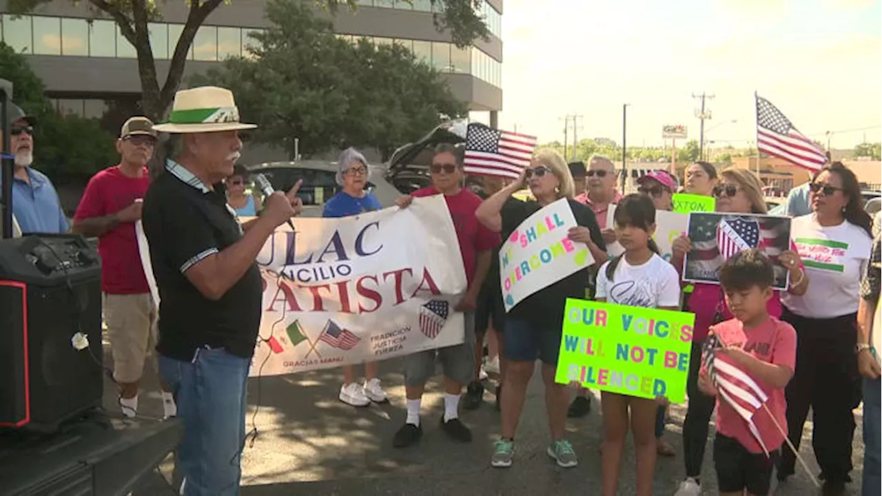 LULAC continues protests at state Attorney General Ken Paxton’s San Antonio office