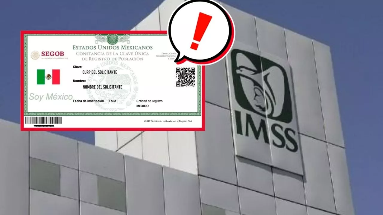 IMSS &quot;echa el ojo&quot; a los nuevos derechohabientes; lanza aviso sobre el CURP