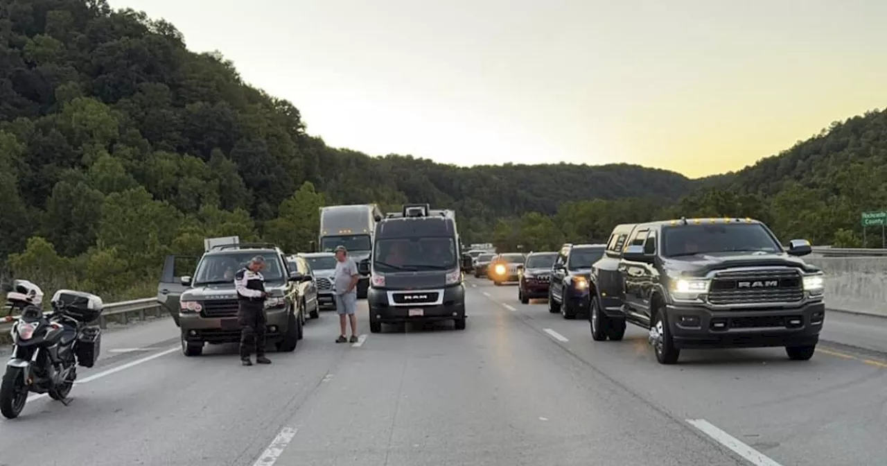 Multiple people shot along I-75 south of Lexington, Kentucky, authorities say