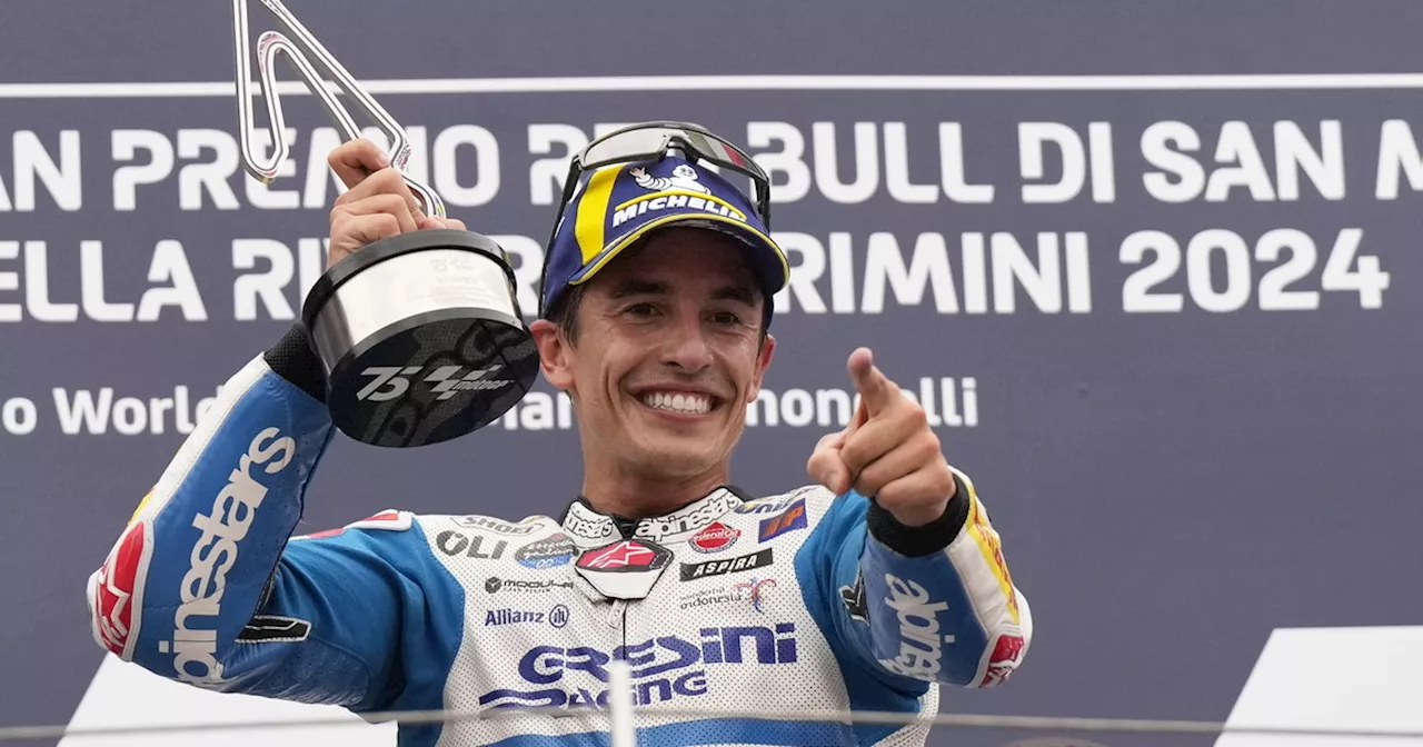 Marc Marquez trionfa a San Marino, Bagnaia secondo, Martin sbaglia tutto: MotoGp da urlo