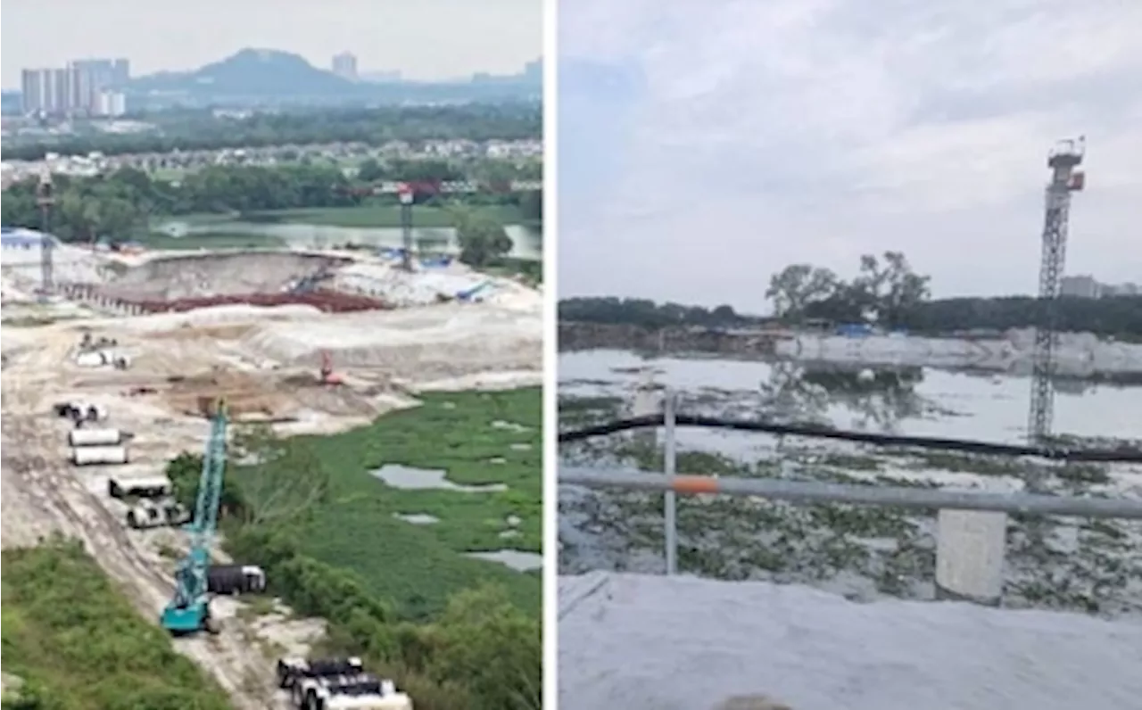 Fresh cracks emerge after Puchong embankment collapse; Fire Dept points to ground movement as possible cause