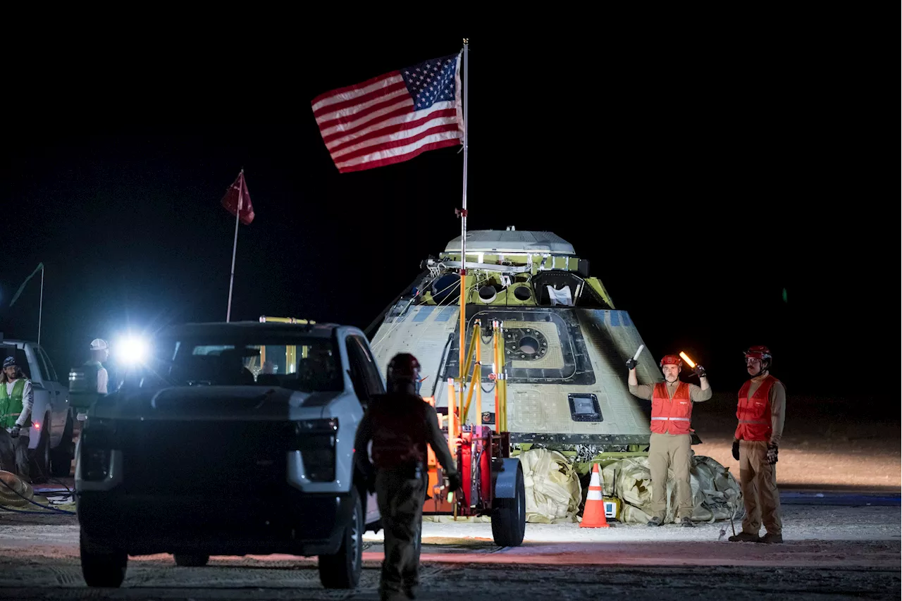 Two astronauts are left behind in space as Boeing's troubled capsule returns to Earth empty