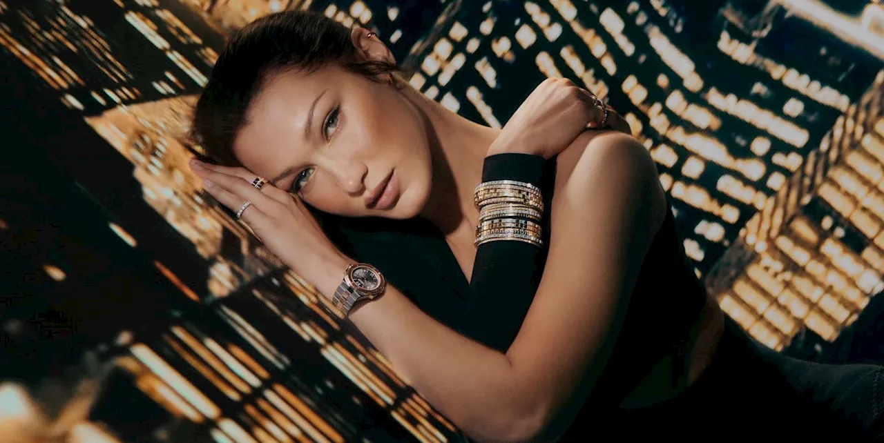 Bella Hadid e Chopard illuminano la notte in una danza di luce e geometrie