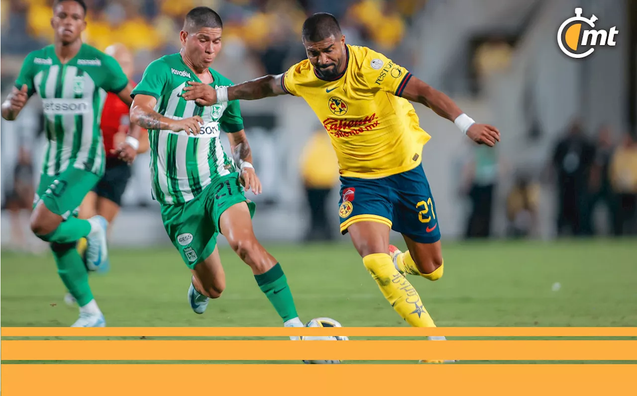 ¡Olvidó ganar! Con un penal, América empató ante Atlético Nacional en amistoso