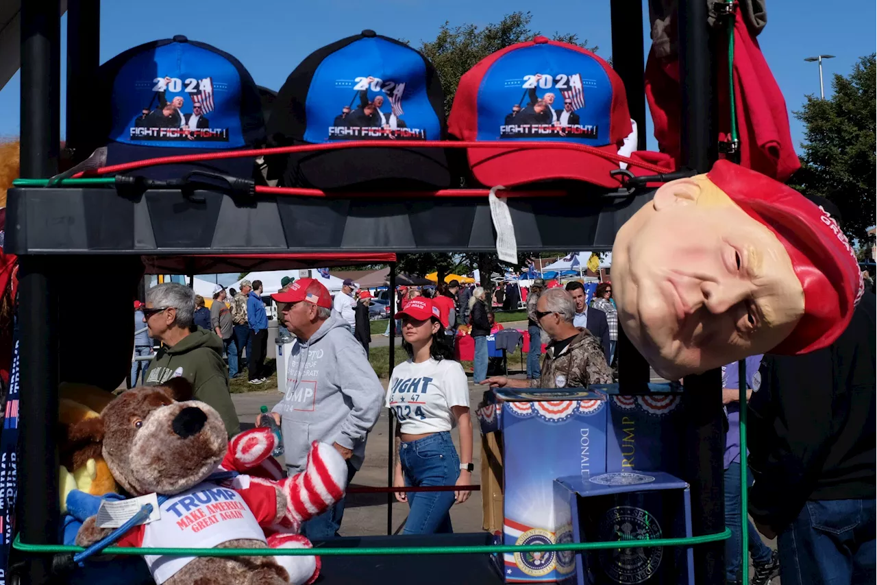 Trump sounds dark tone at rally, Harris ‘ready’ for high-stakes tiff