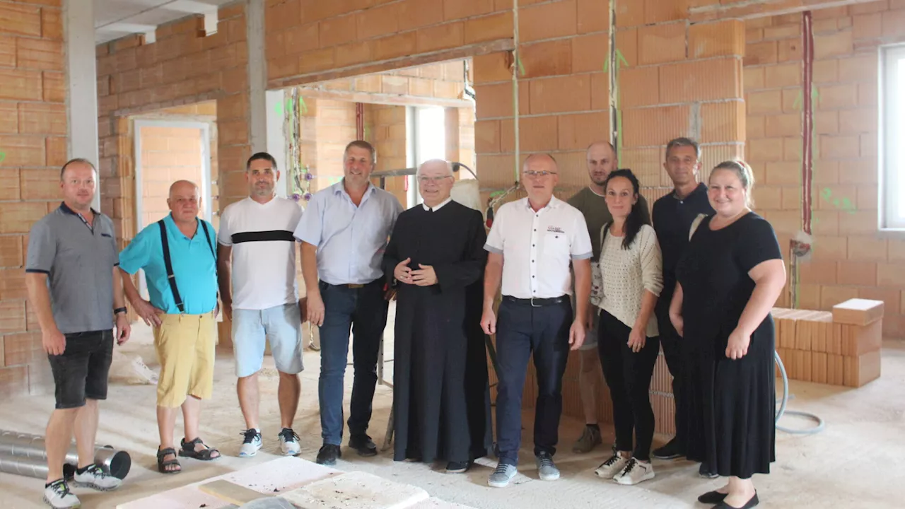 Gleichenfeier beim Vierkanter der Gesundheit in Seitenstetten