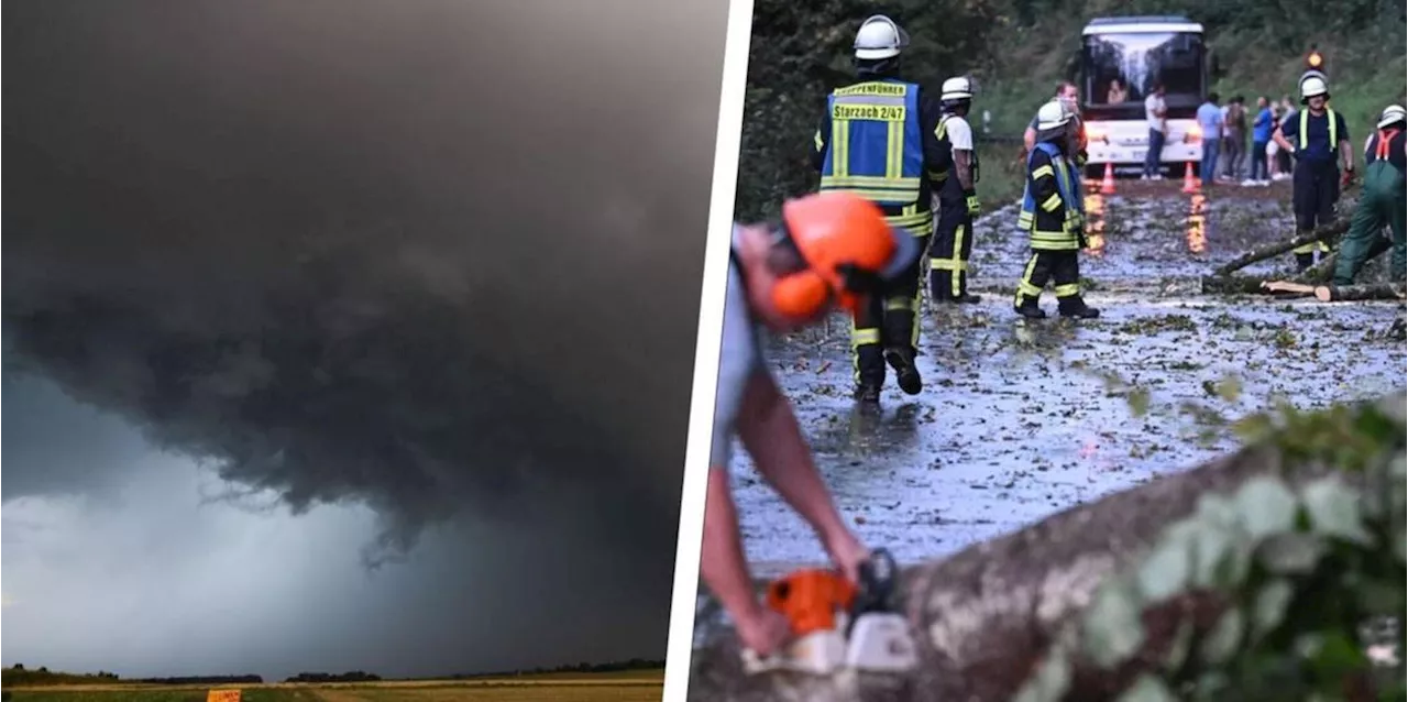 DWD warnt: Heftige Unwetter, Gewitter, Starkregen in Bayern und Franken m&ouml;glich