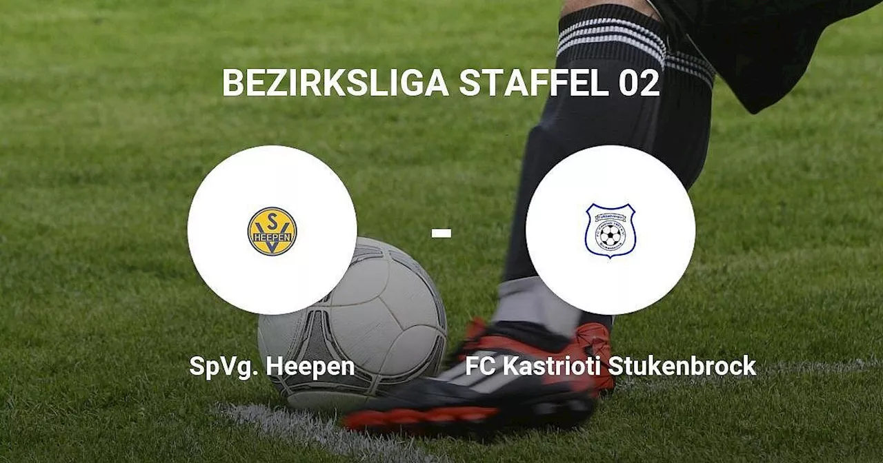 SpVg. Heepen im Match gegen FC Kastrioti Stukenbrock um Längen besser