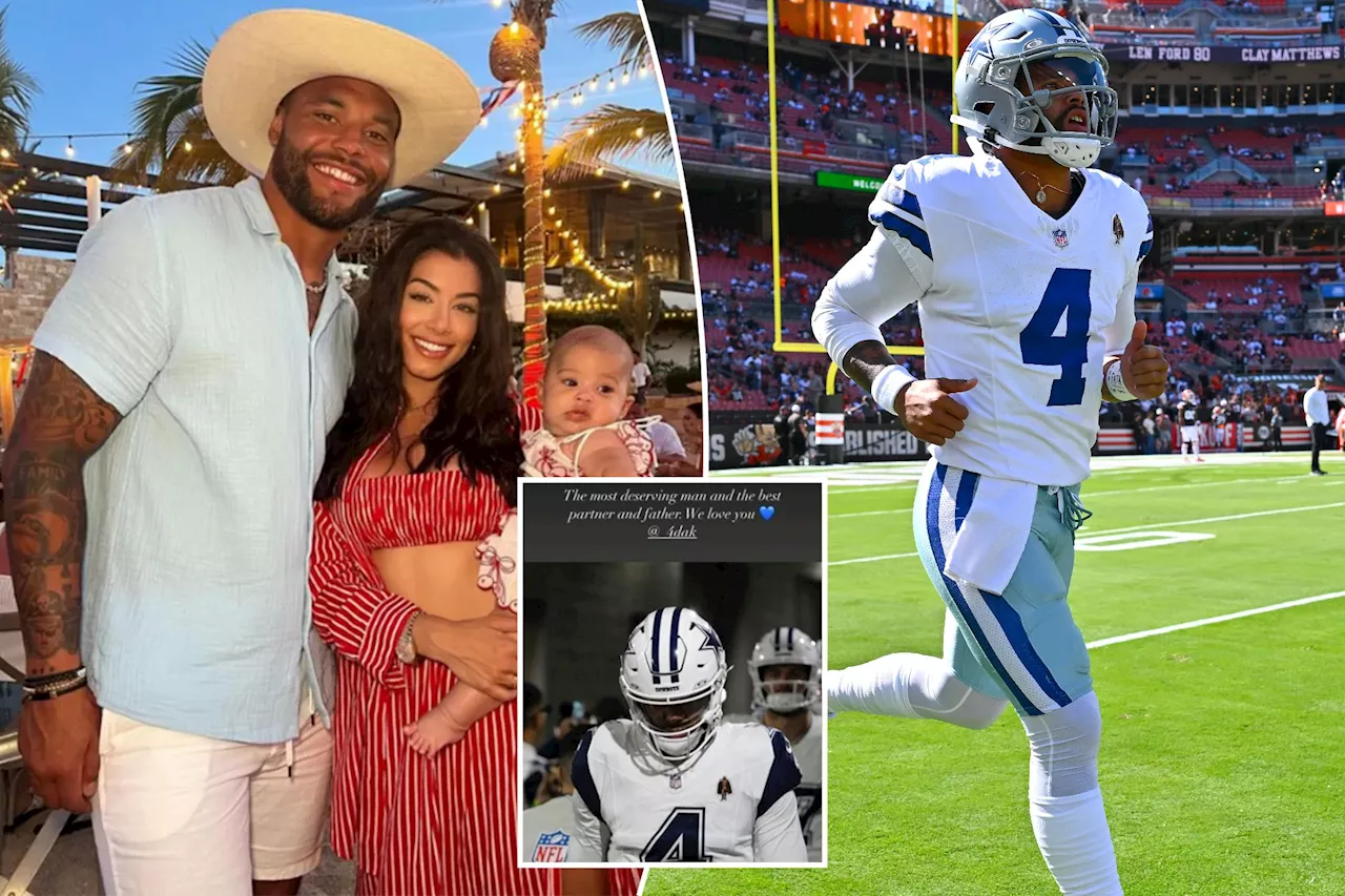 Dak Prescott's girlfriend, Sarah Jane Ramos, celebrates 'most deserving' Cowboys QB on $240 million deal