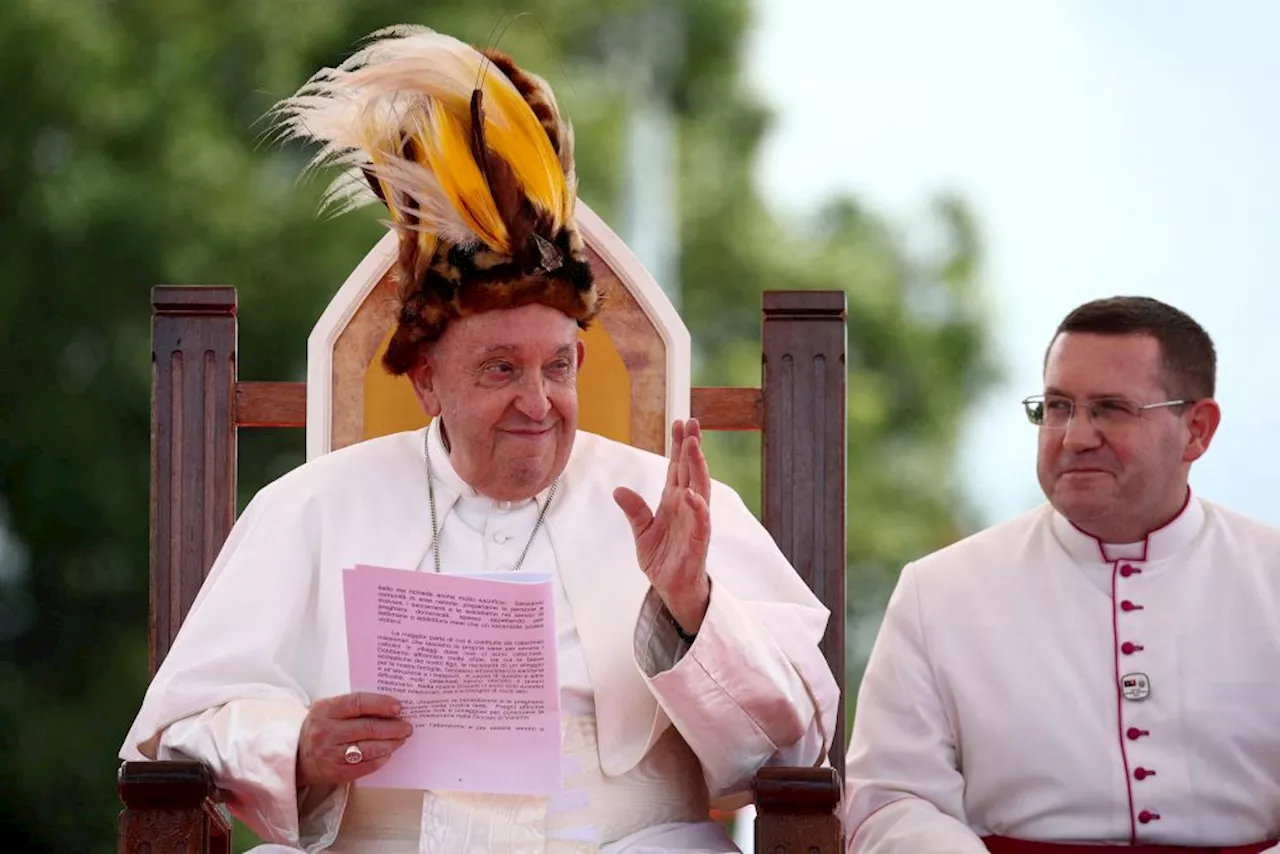 Pope Francis delivers medical supplies in visit to remote jungle town