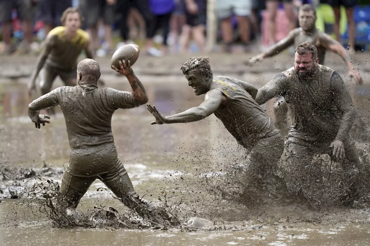 Joy in Mud Bowl: Football tournament celebrates 50 years of messy fun