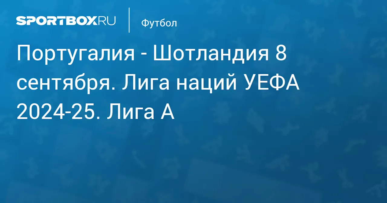 Шотландия 8 сентября. Лига наций УЕФА 2024-25. Лига A. Протокол матча