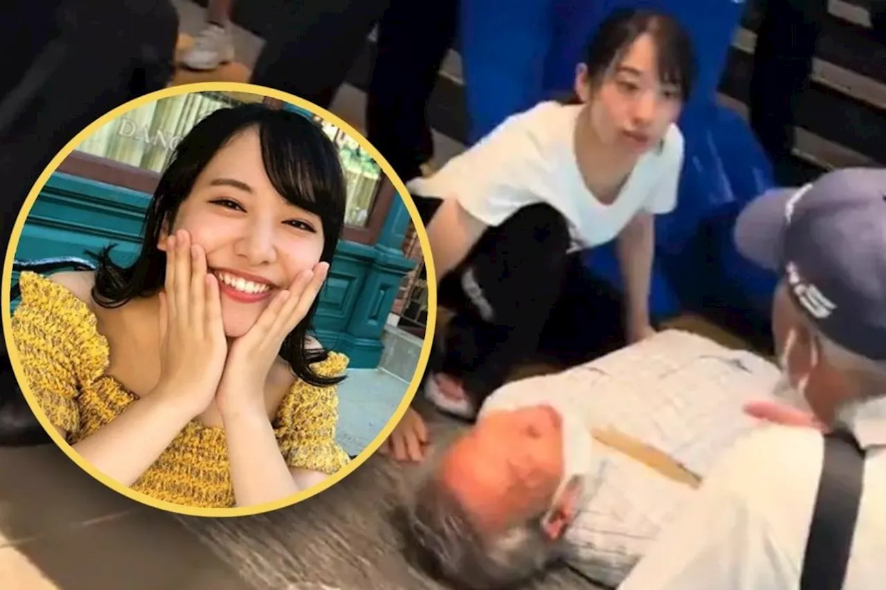 Japan man collapses, saved by young woman who is medical doctor and member of new idol group