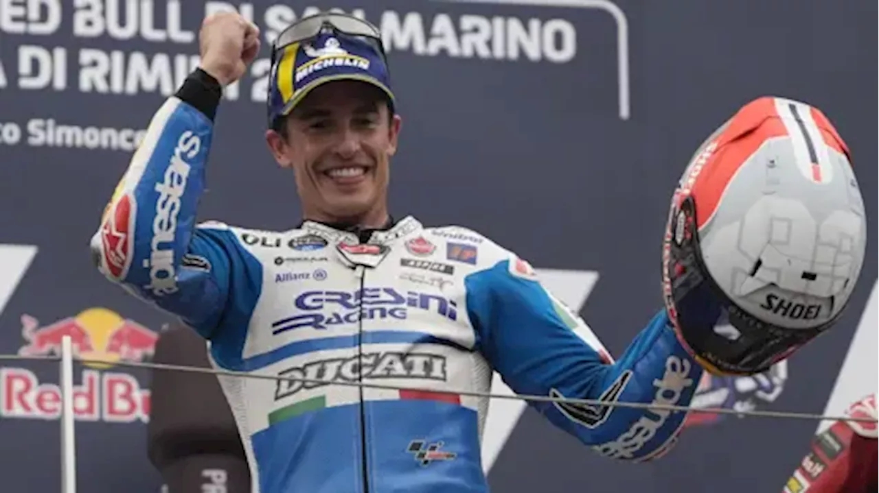 Marquez wins San Marino MotoGP as leader Martin pays for rain gamble