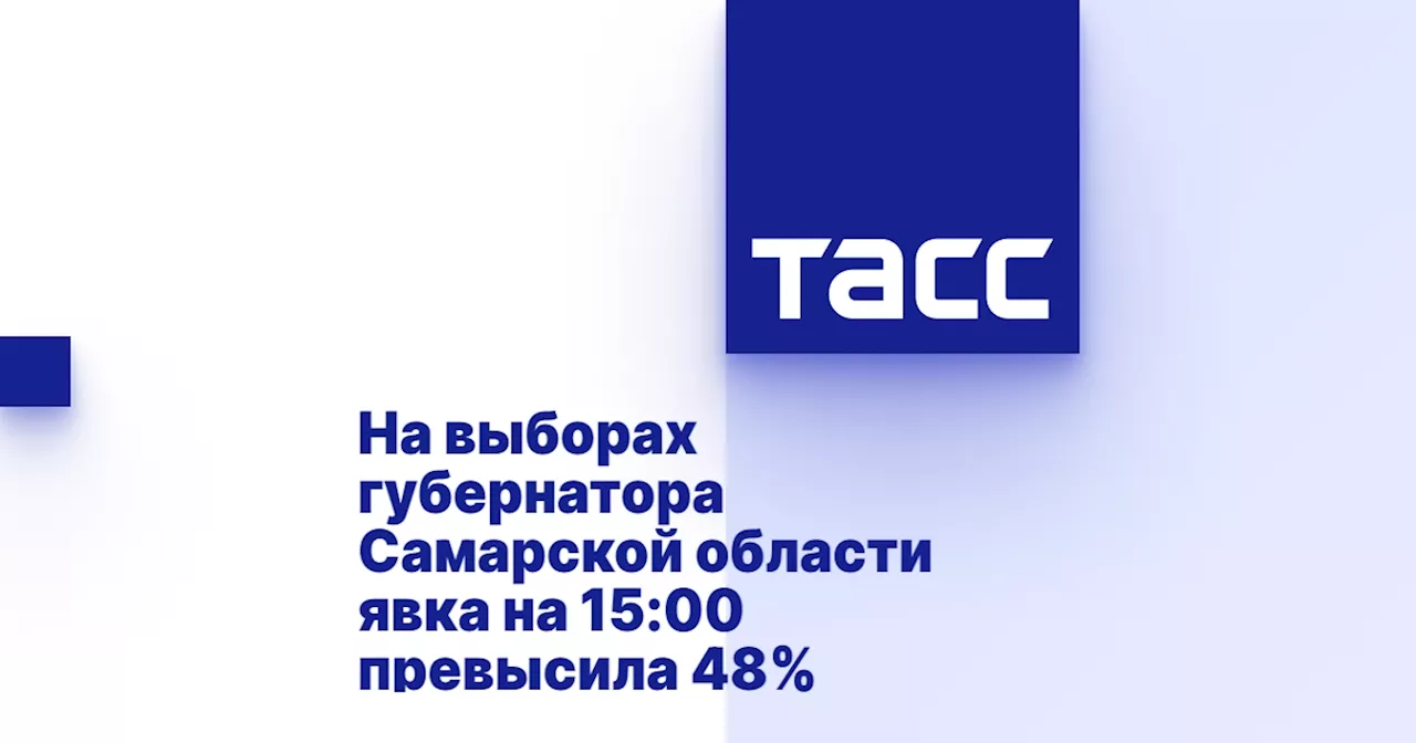 На выборах губернатора Самарской области явка на 15:00 превысила 48%