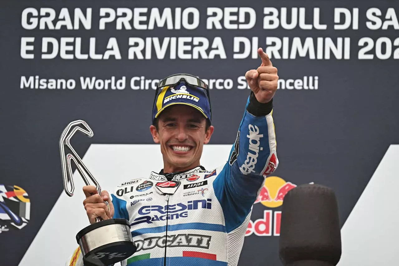 Marquez wins San Marino MotoGP as leader Martin pays for rain gamble